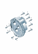 Детали крепления для двигателяи КП7-ступ. КП DSGдля полного привода