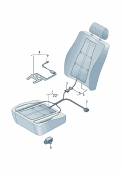 elemento termico per sedile eschienaleParte interna per riconosc.occupazione sedile