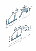 Sectional part - side panelframe