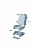 Seat paddingpadding for backrestseat and backrest cover