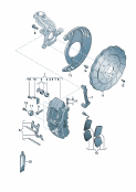 Неподвижный суппортТормозной диск (вентилир.)