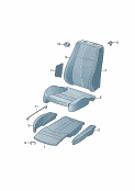 Seat paddingpadding for backrestseat and backrest cover                     for seat:                     for seat: