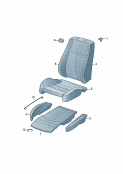 Seat paddingpadding for backrestseat and backrest cover                     for seat: