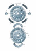 Type platesfor temporary spare wheel