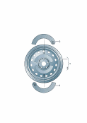 Type platesfor temporary spare wheel