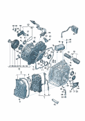 Mechatronik mit SoftwareFahrmotor für ElektroantriebGetriebeölkühlerKupplungfür 6-Gang-Doppelkupplungs-getriebe