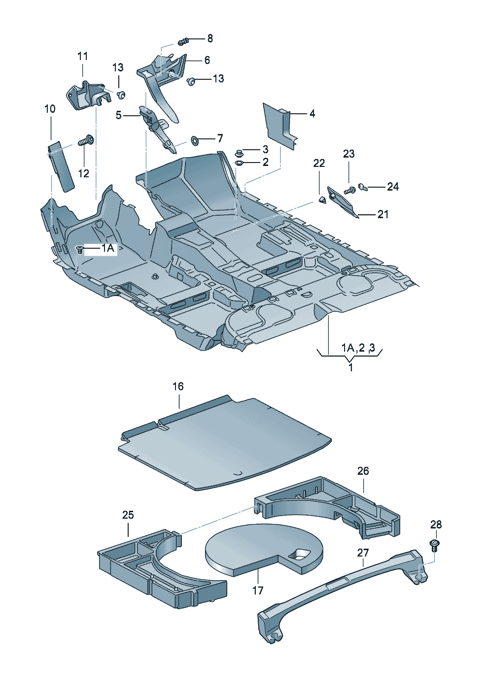 floor covering<br>Trim<br>Luggage compartment trim<br> D             >> - 25.05.2015  - Leon (SEAT) - le