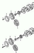 V-belt pulley withvibration damper