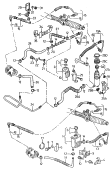oil container and connectionparts, hoses F             >> 1L-ZR054 453