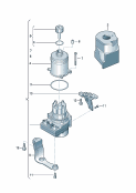 Hydraulic pumpoil container