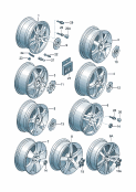 Jante aluminiumEnjoliveur de roue F 1M-3-000 001>>*