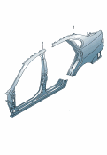 Sectional parts for theside section
