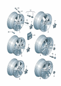 Алюминиевый дискКолпак колеса        также см. иллюстрацию: