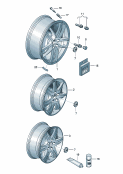 Алюминиевый дискКолпак колеса        также см. иллюстрацию: