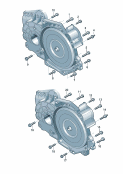 Детали крепления для двигателяи КПдля 6-ступ. КПDSG