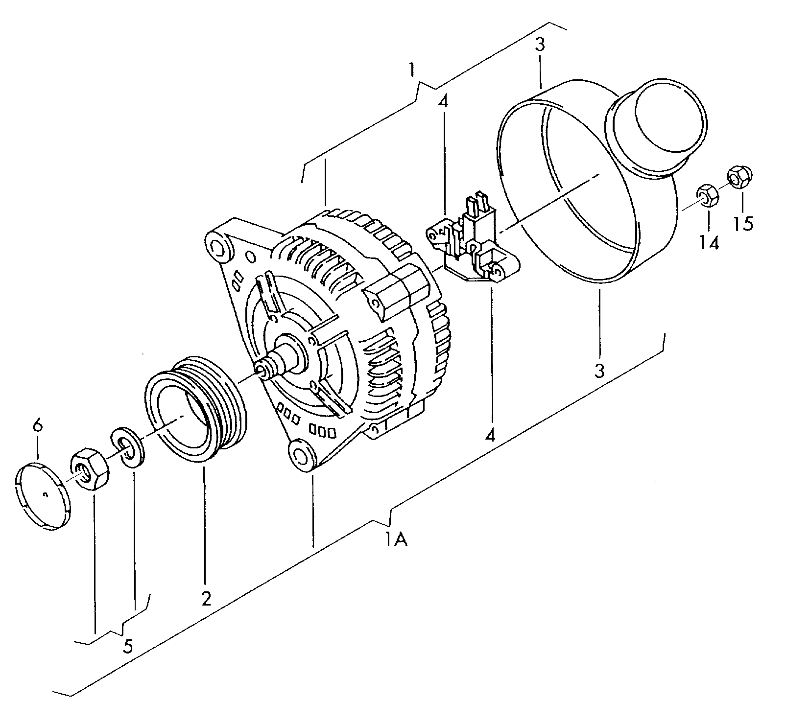 Individual parts                         note:alternator versions  - Superb - sup
