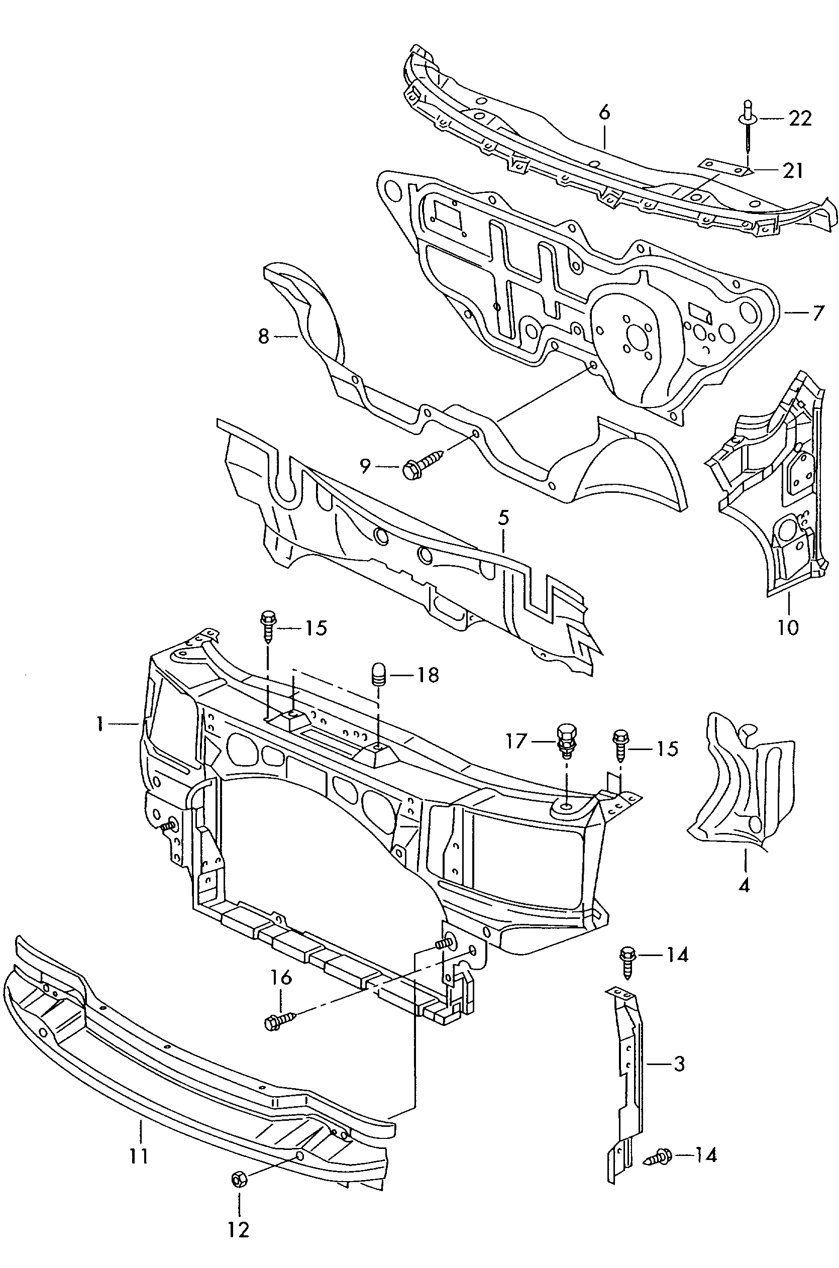 Parte anteriore carrozzeria  - Octavia - oct