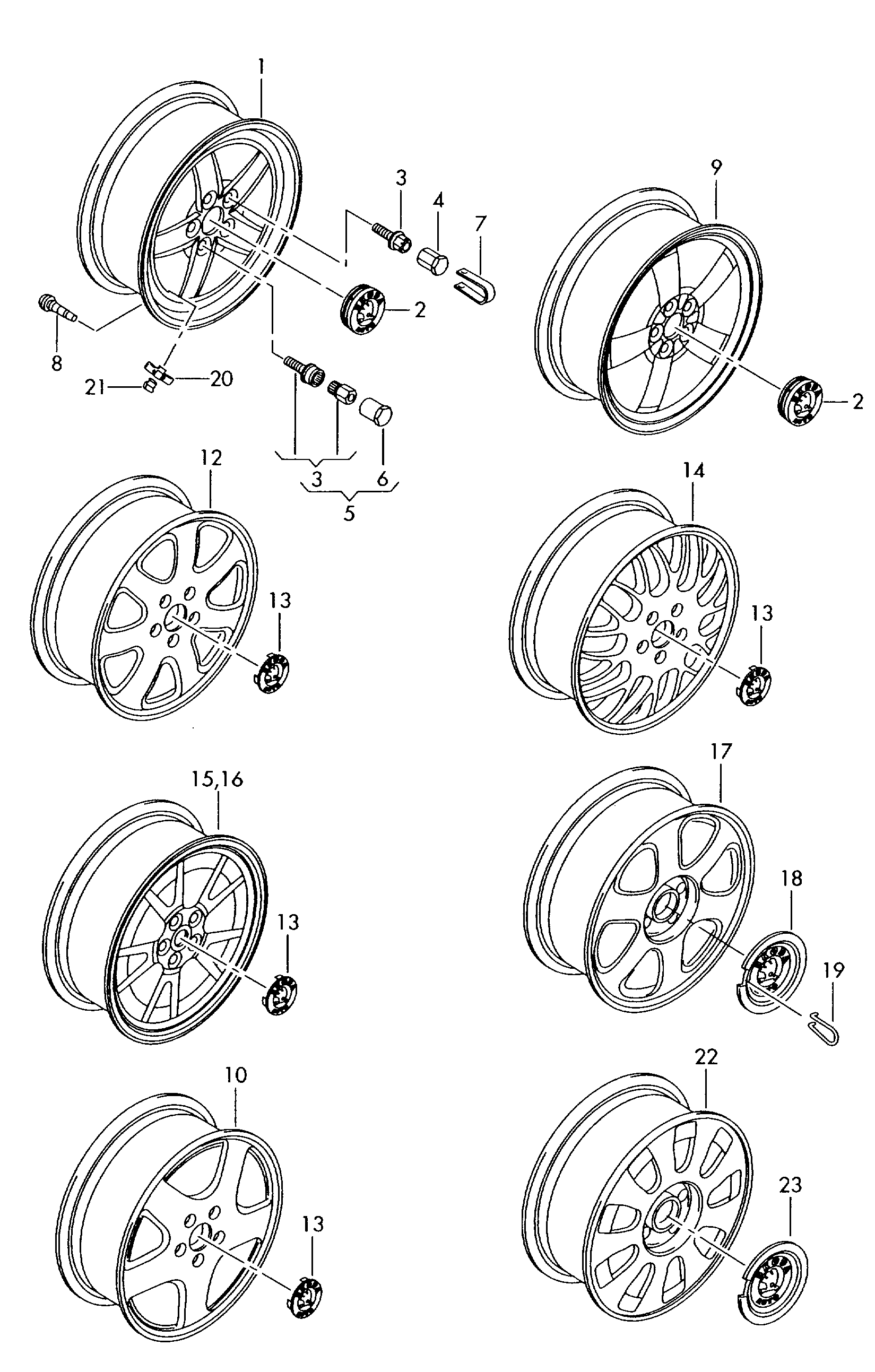 Cerchio in alluminio  - Octavia - oct