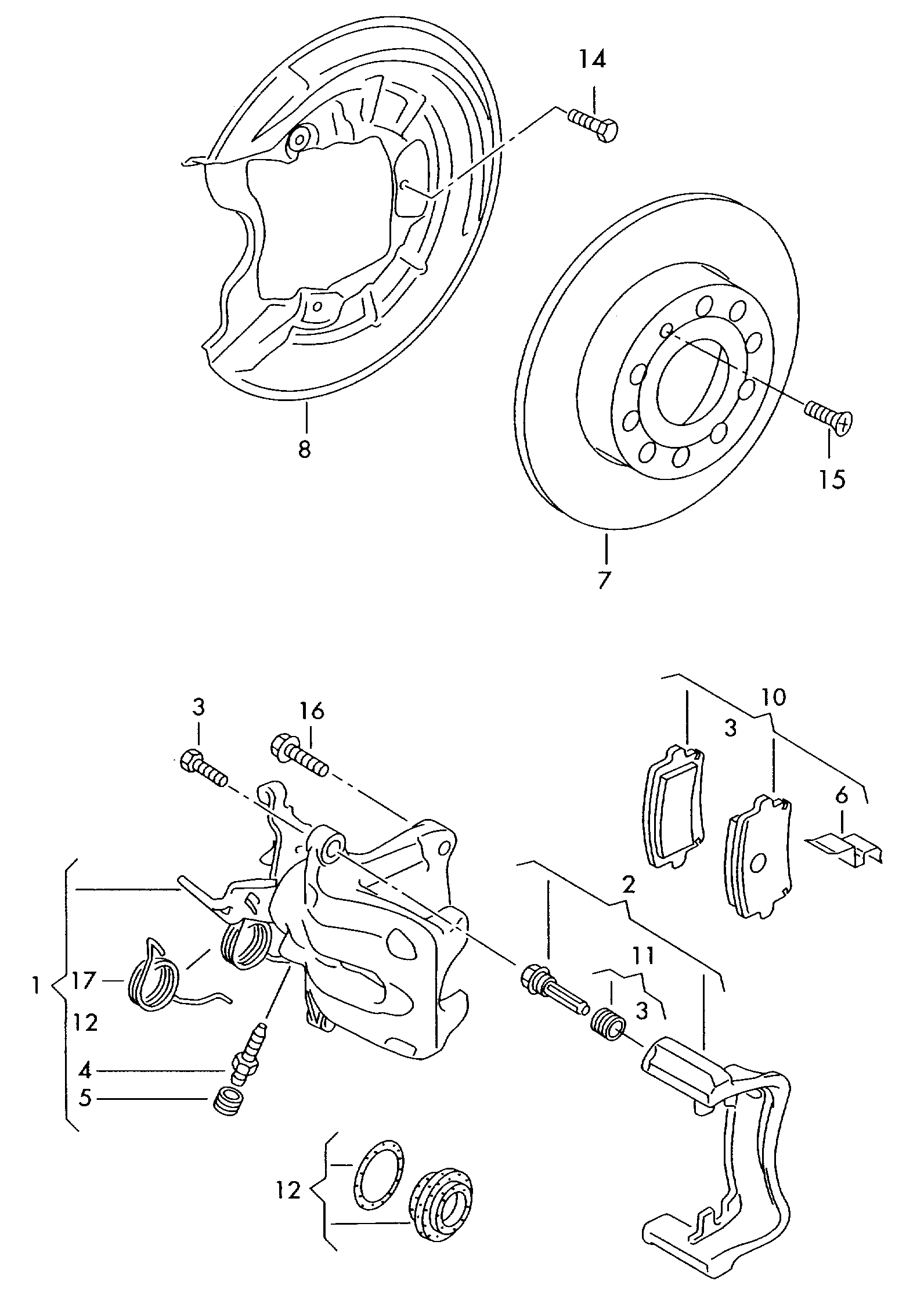 Disc brake rear - Fabia - fab