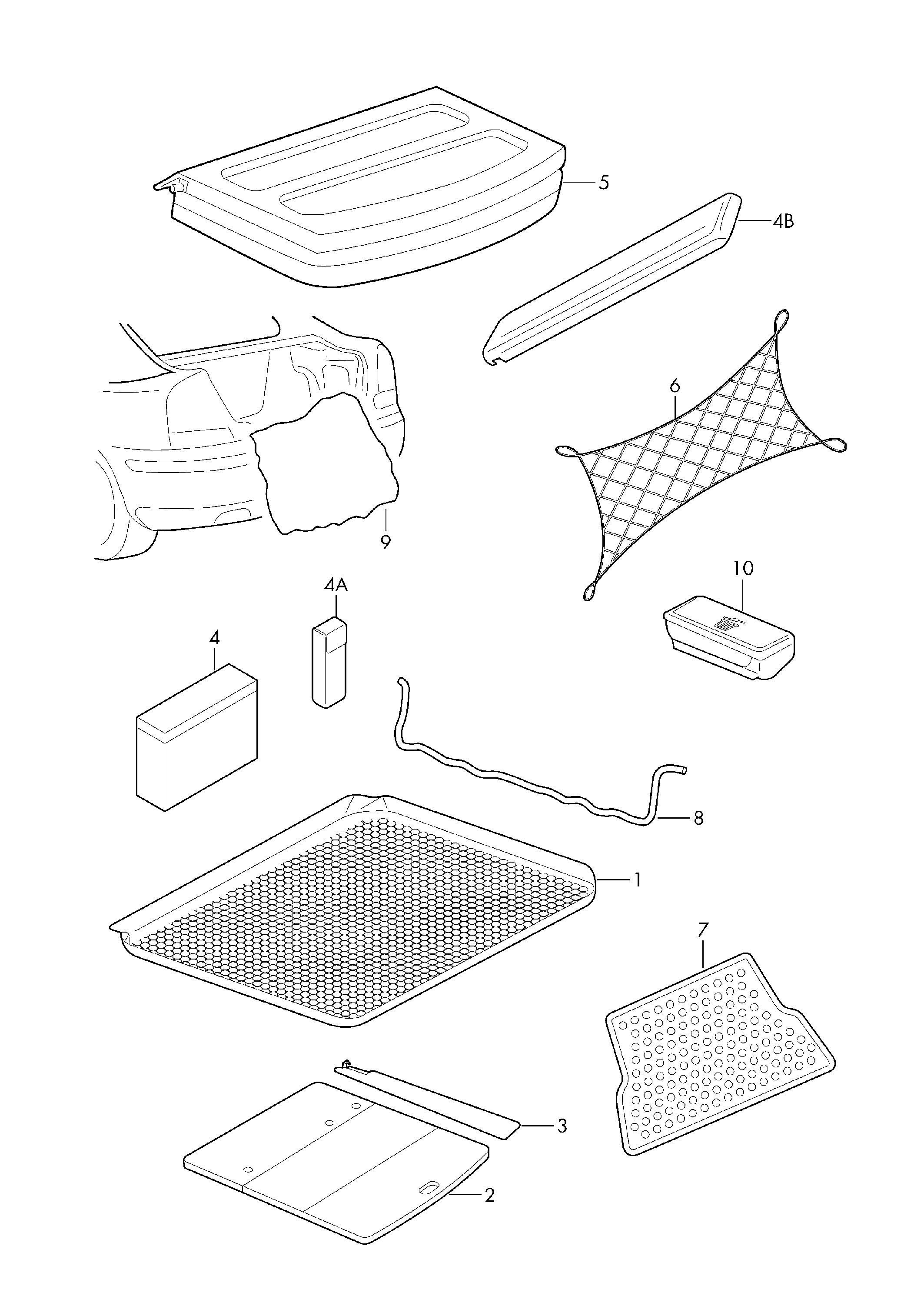 Plastic tray  - Octavia - oct