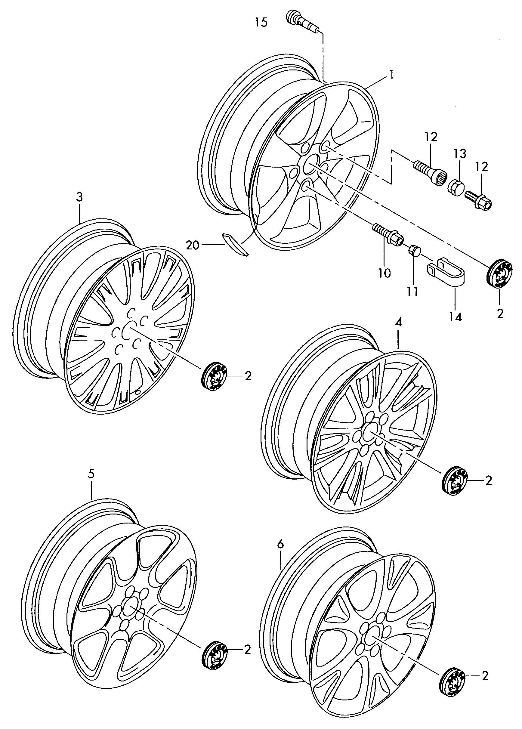 Cerchio in alluminio      17" - Octavia - oct