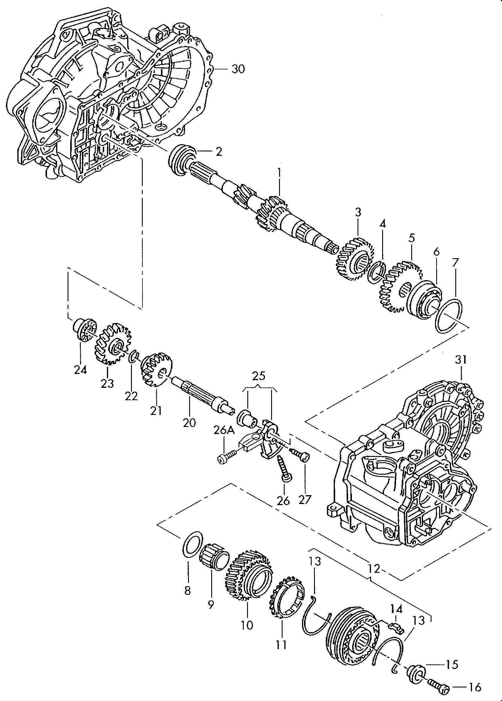 Räder und WellenAntriebswellefür 5-Gang Schaltgetriebe  - Octavia - oct