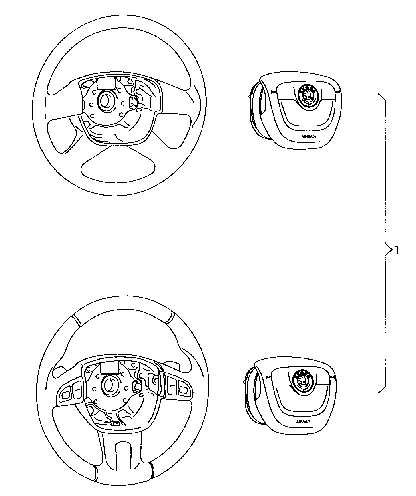 Airbag(Fahrerseite)  - Octavia - oct