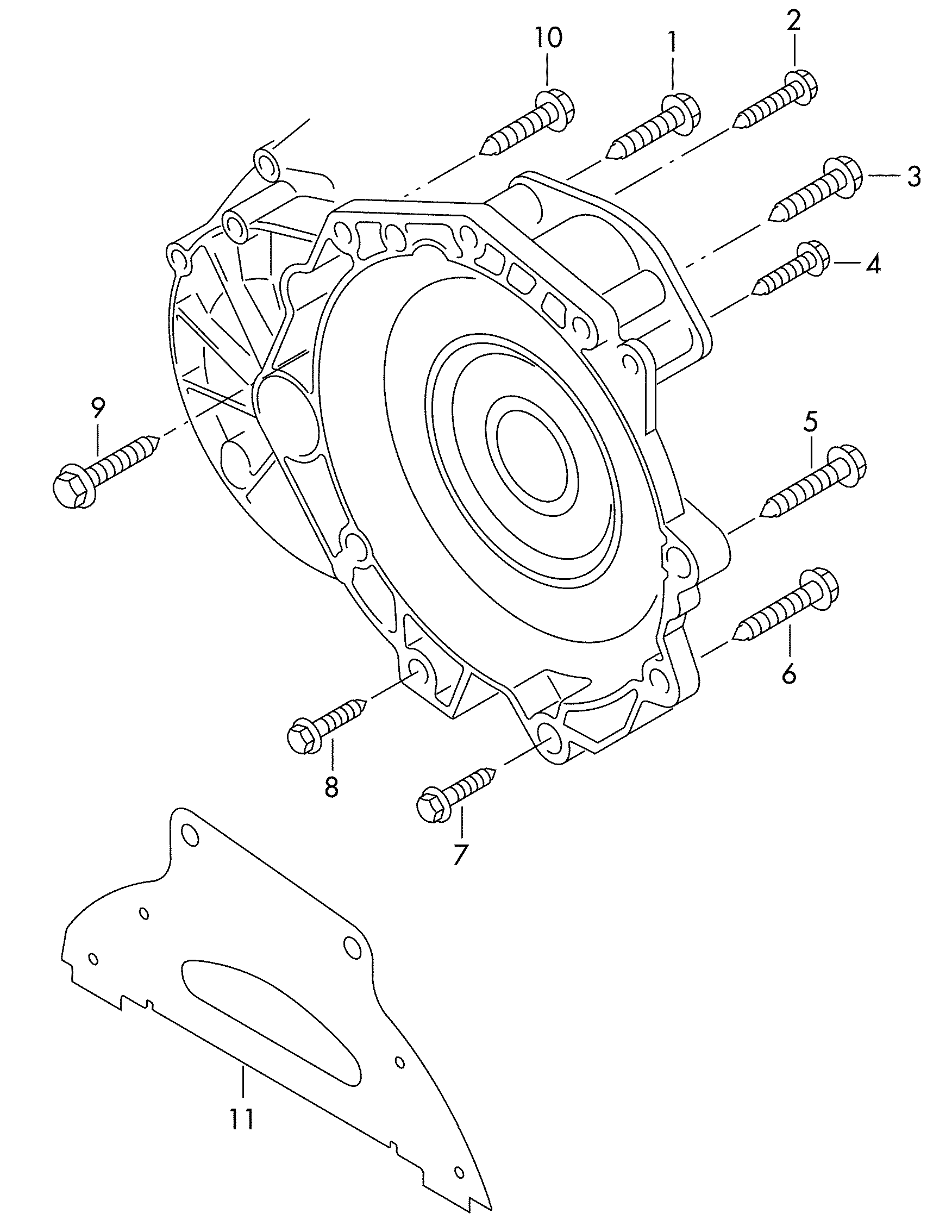 mounting parts for engine and<br>transmissionFor 7-speed dual clutch<br>gearbox  - Octavia - oct