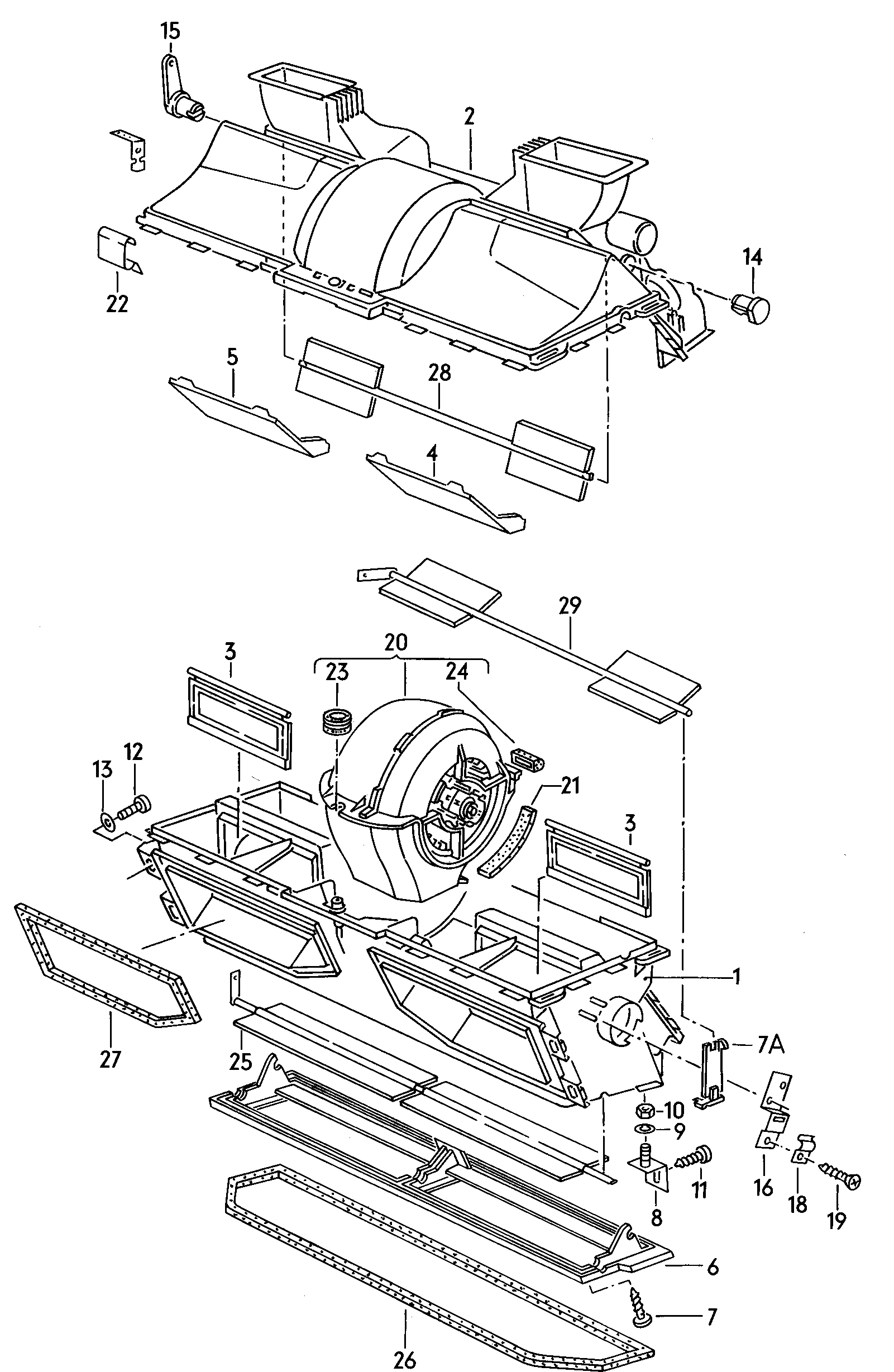 flap box for heating<br>and ventilation, blower  - Typ 2/syncro - t2