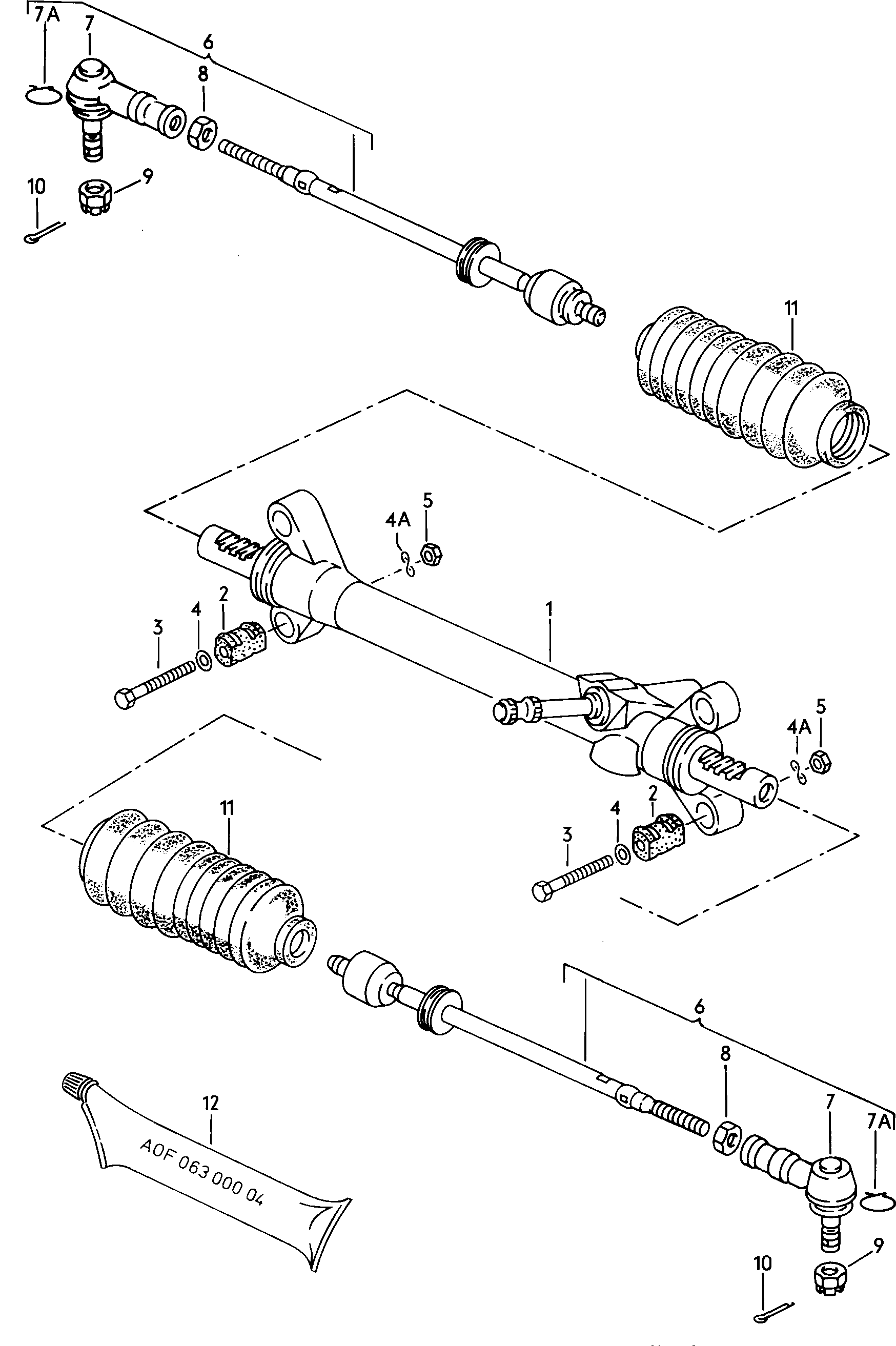 Рулевой механизмРулевая тяга  - Typ 2/syncro - t2