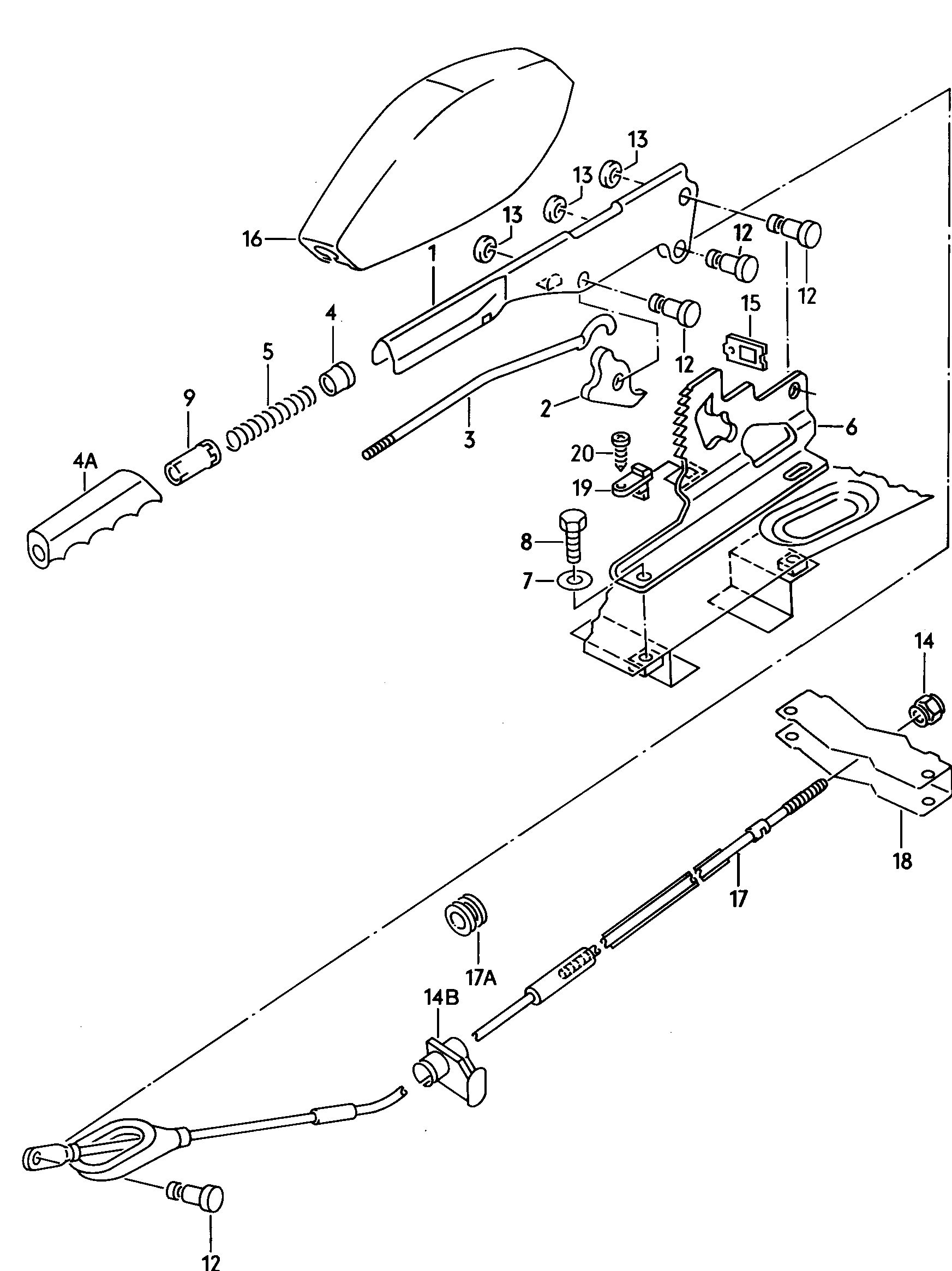 Brake lever  - Typ 2/syncro - t2