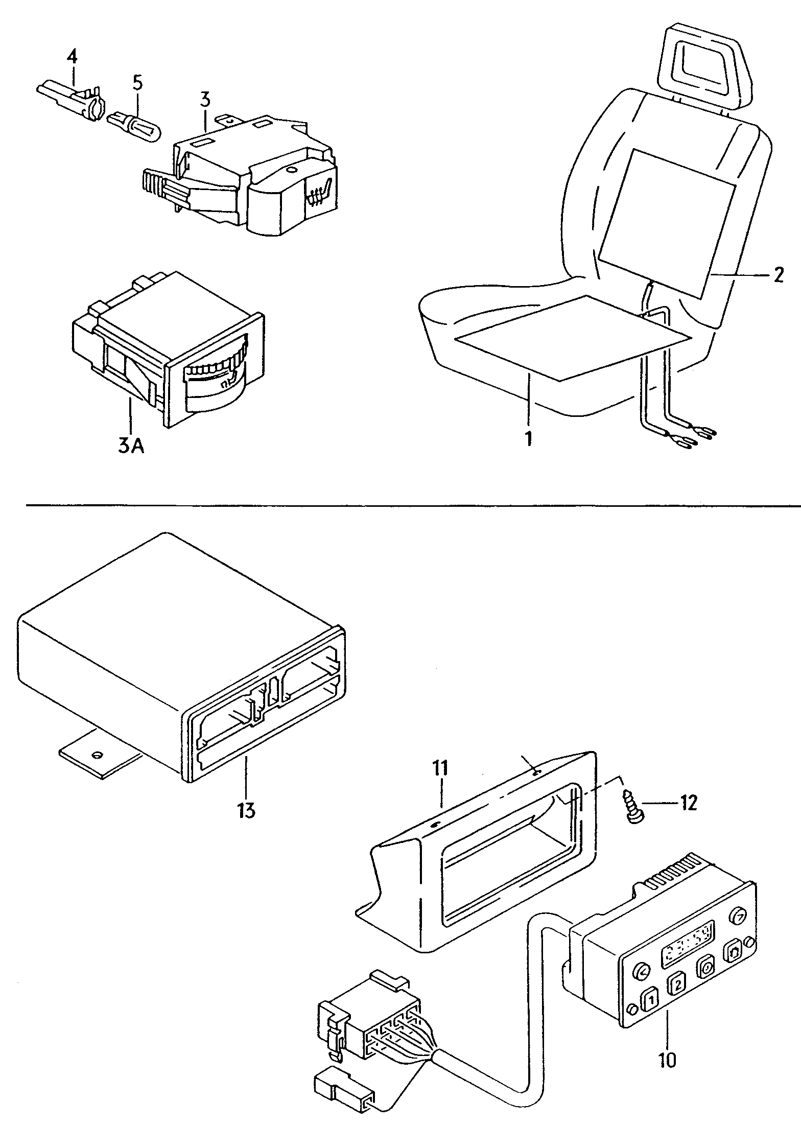 Sitz und Rückenlehne<br>beheizbar  - Typ 2/syncro - t2