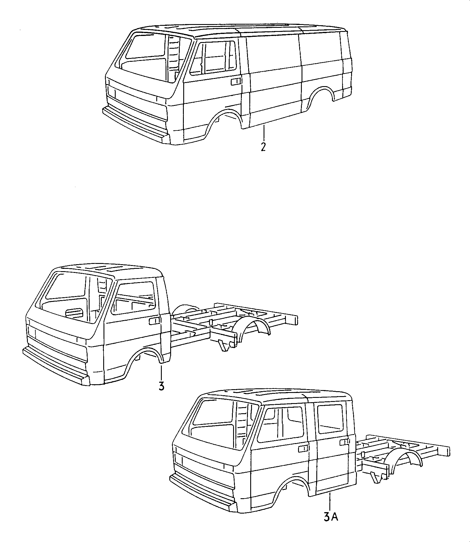 carroceria imprimada, con<br>puertas y trampilla de carga  - LT, LT 4x4 - lt