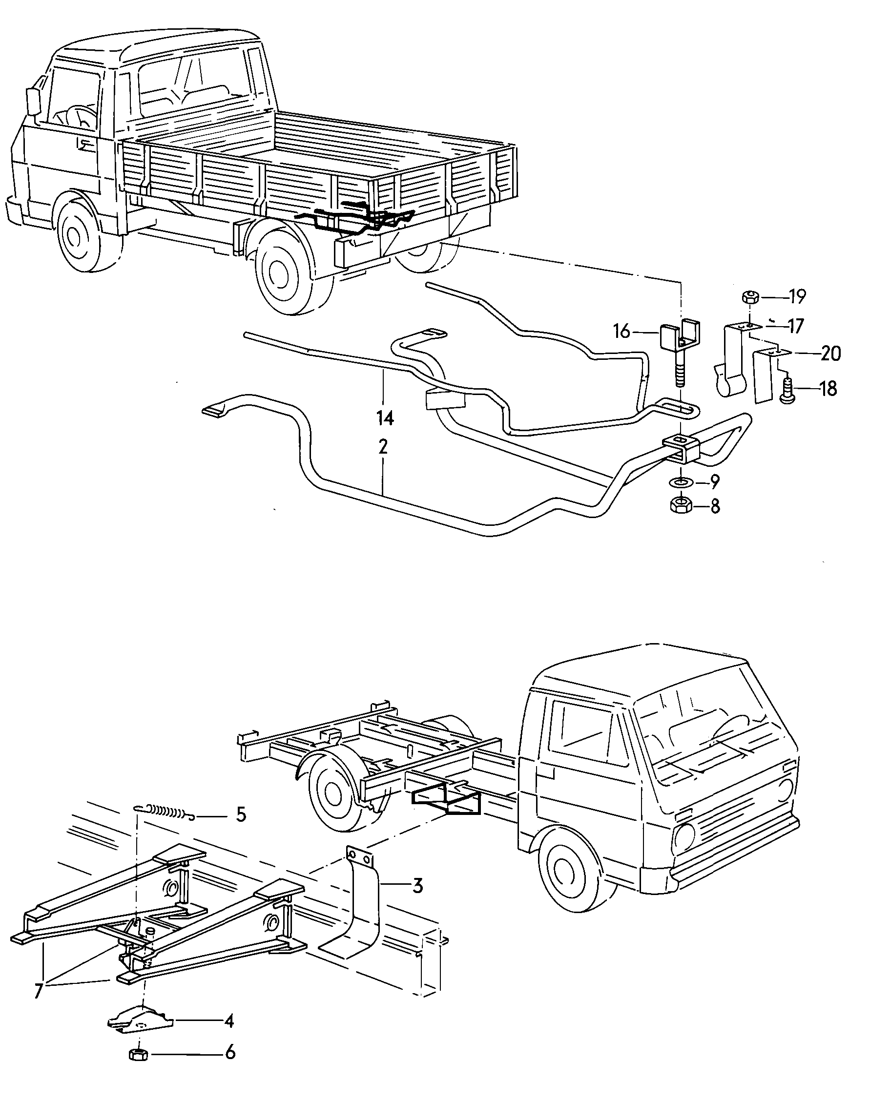fijacion rueda repuesto camionetachasis con<br>cabina - LT, LT 4x4 - lt
