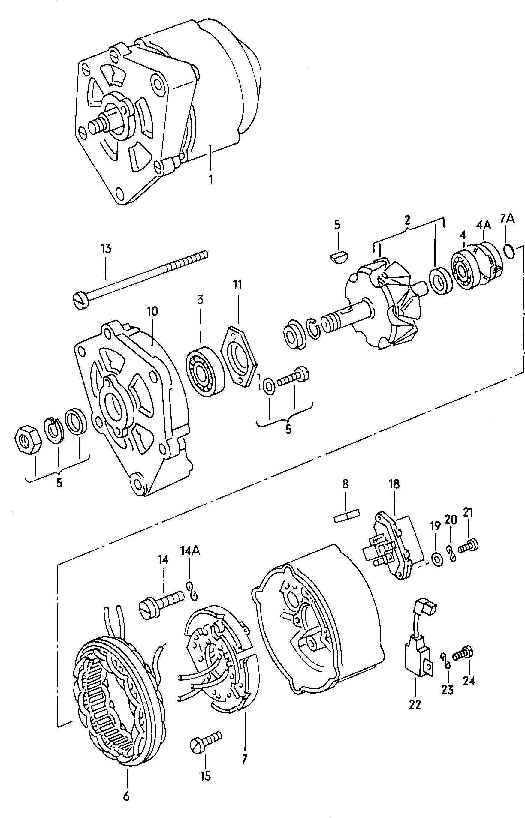 alternator and single<br>parts          BOSCH - LT, LT 4x4 - lt