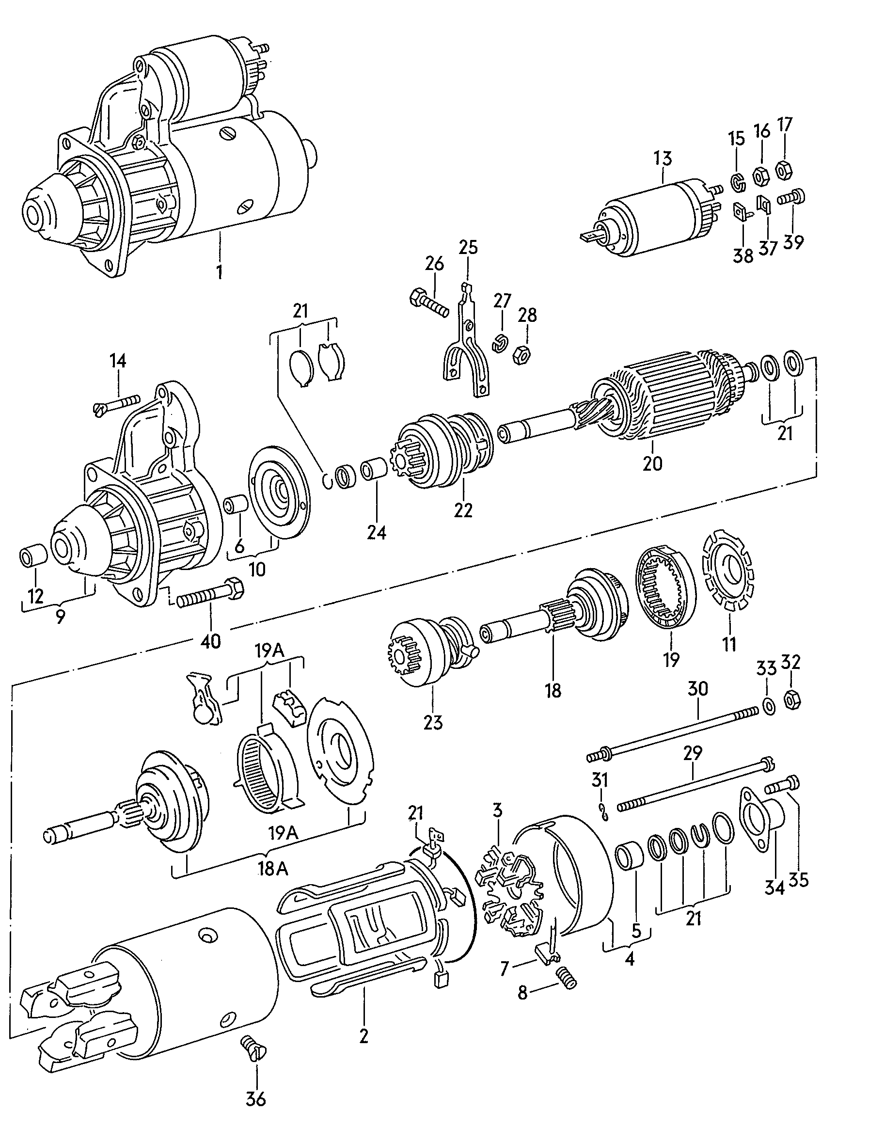 starter and single parts          BOSCH - LT, LT 4x4 - lt