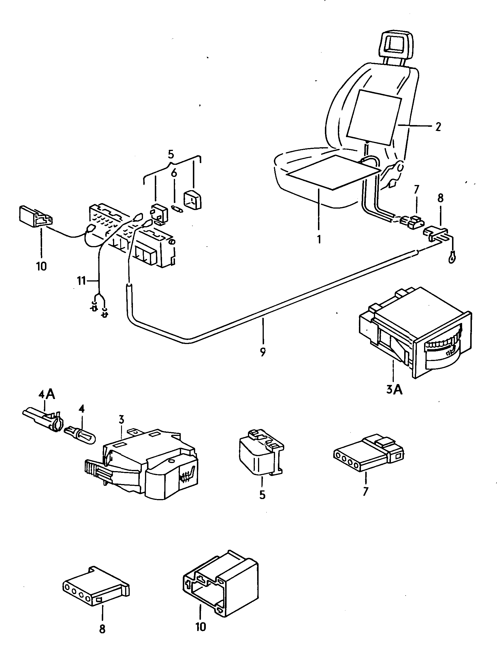 Подушка сиденья и спинка с<br>обогревом  - LT, LT 4x4 - lt