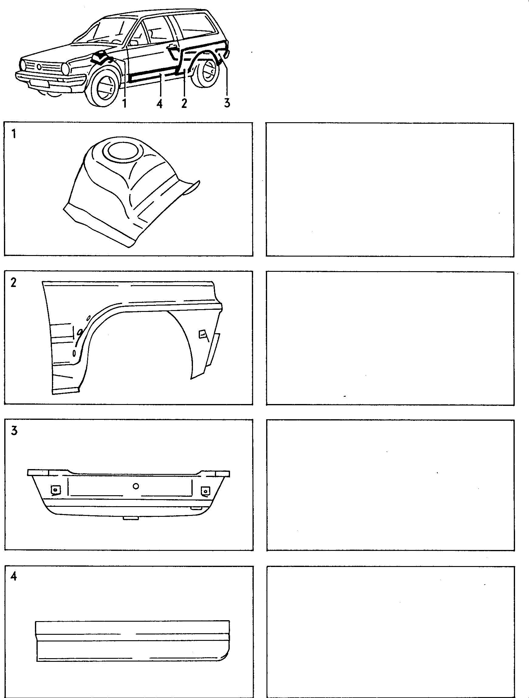 Repair panel  - Polo/Derby/Vento-IND - po