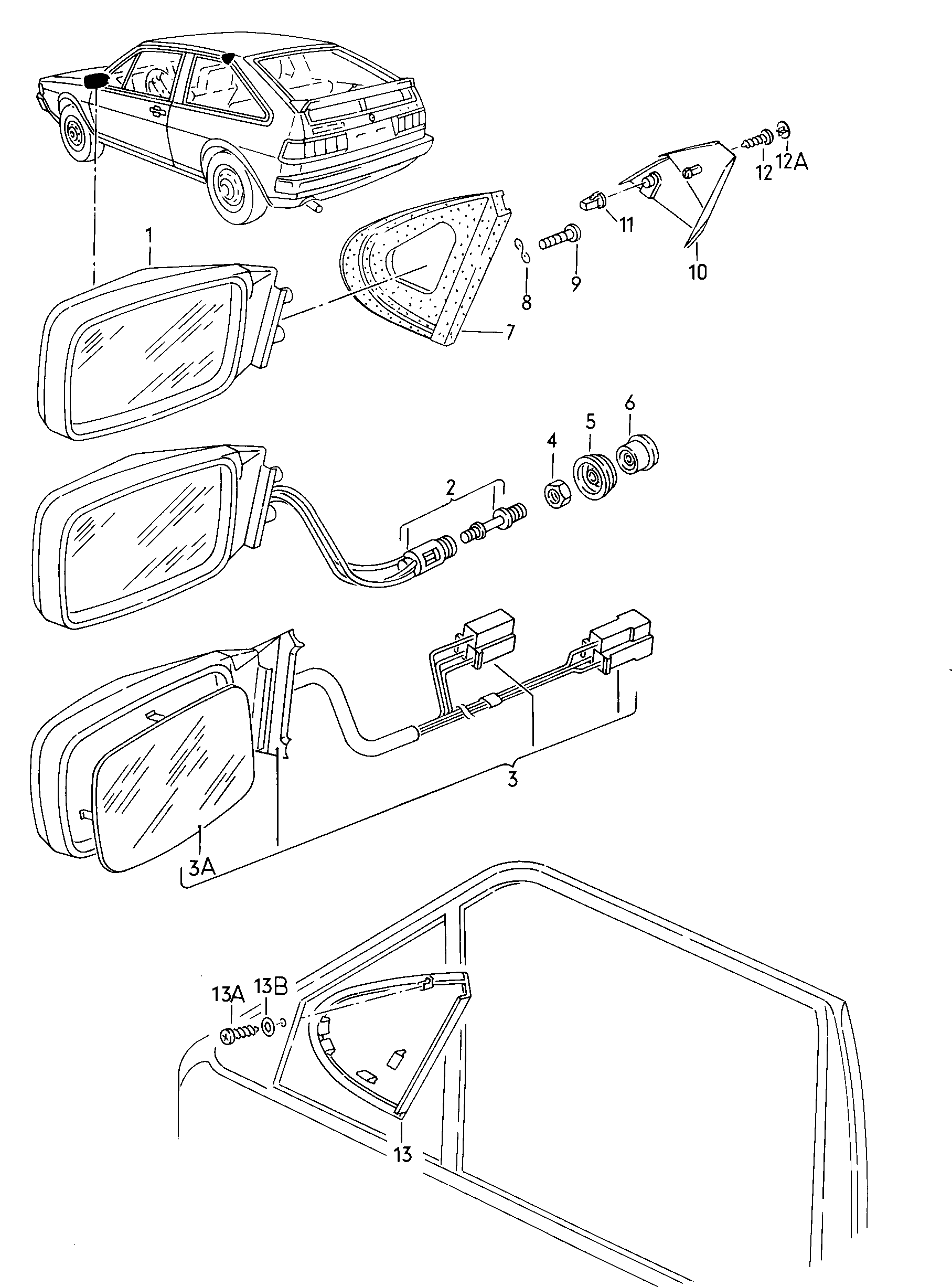 retrovisor exterior  - Scirocco - sci