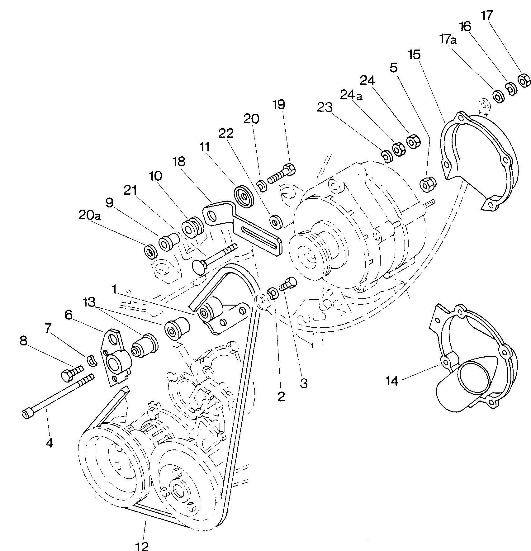 V kayışıAlternatör  - Mod.181 / Iltis - ilt
