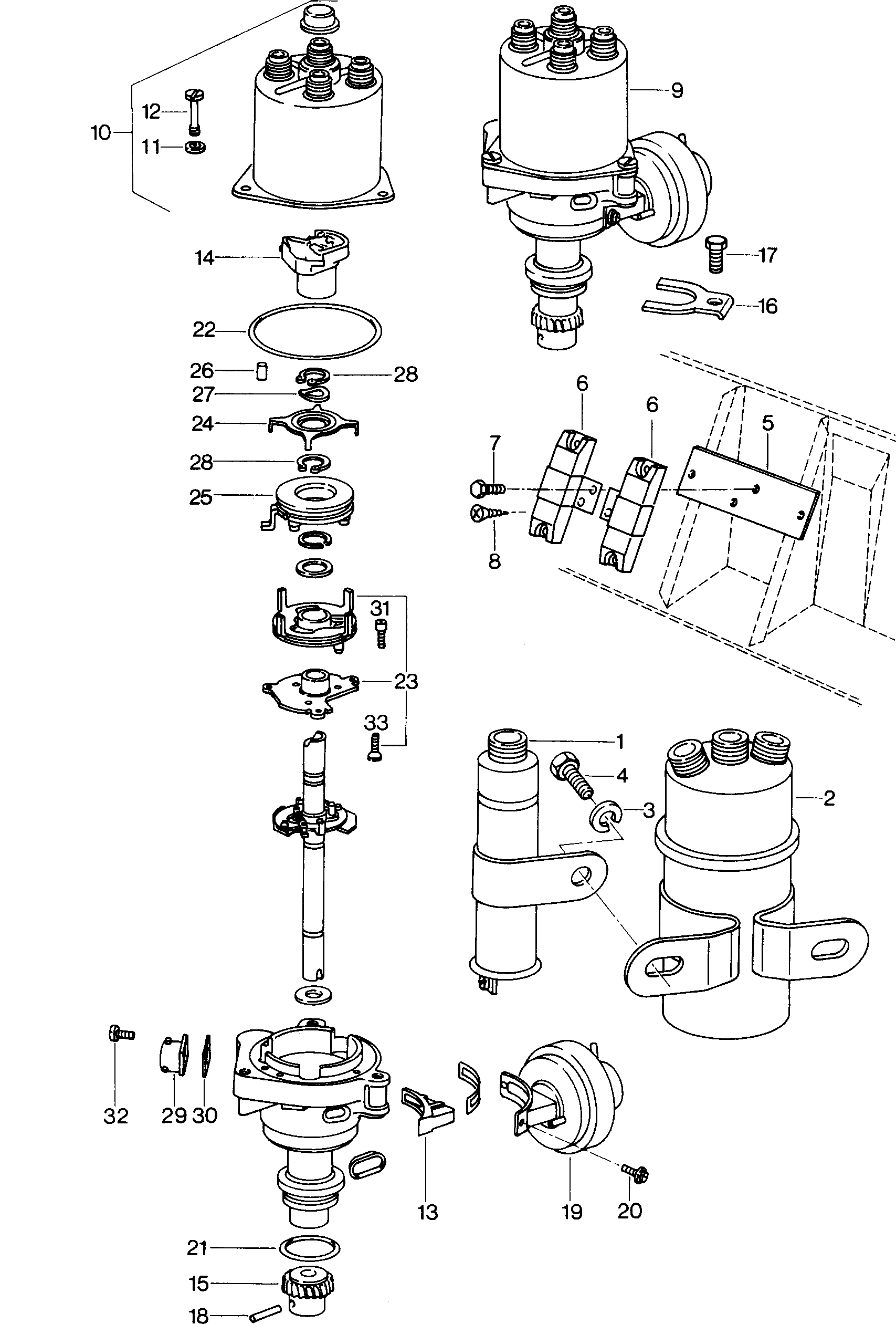 Ignition coilDistributor 24V - Mod.181 / Iltis - ilt