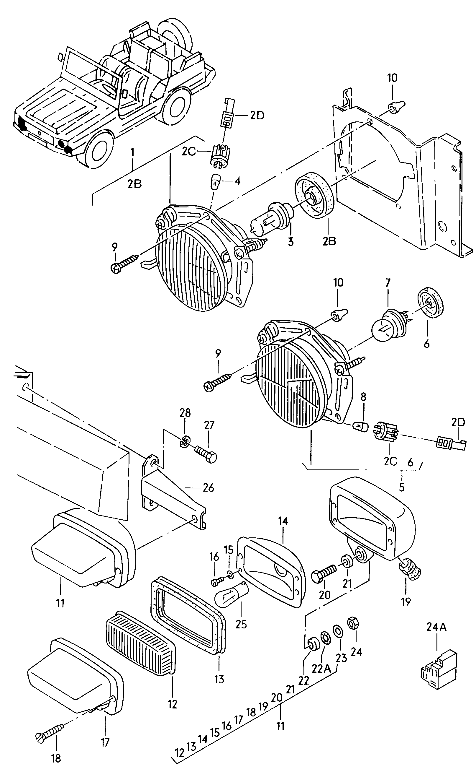 ScheinwerferTarnscheinwerfer  - Mod.181 / Iltis - ilt