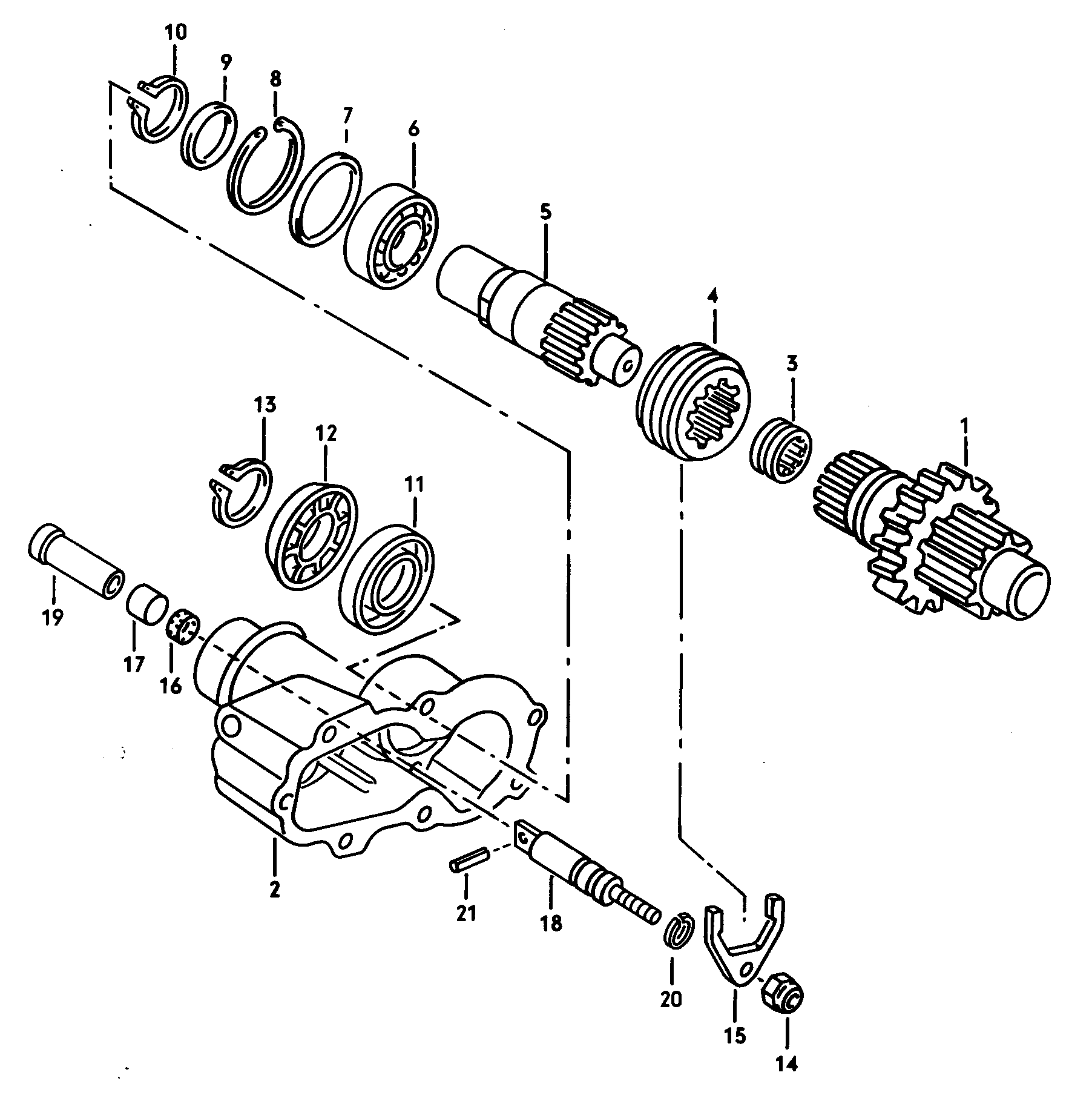 Коробка отбора мощностидля механической КП  - Typ 2/syncro - t2