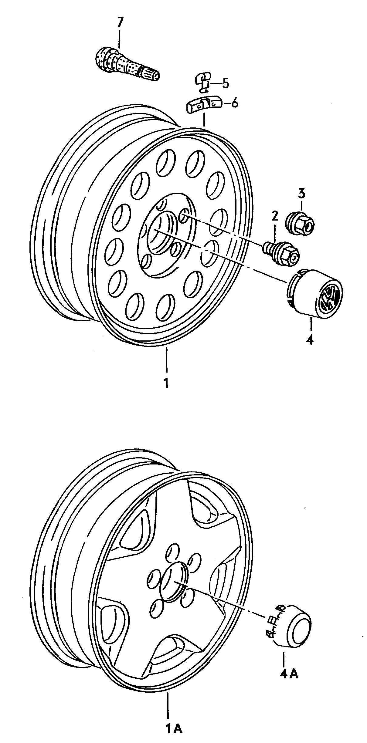 Алюминиевый дискКолпак колеса  - Typ 2/syncro - t2