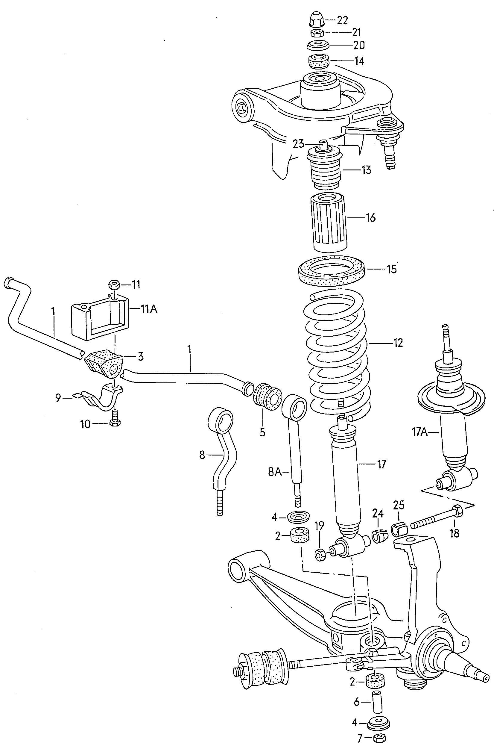 suspensionBarre stabilisatrice av - Typ 2/syncro - t2