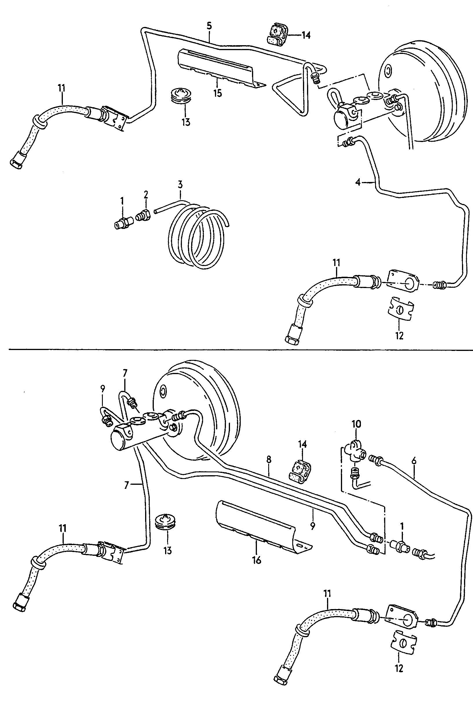 Brake pipeBrake hose front - Passat/Variant/Santana - pa
