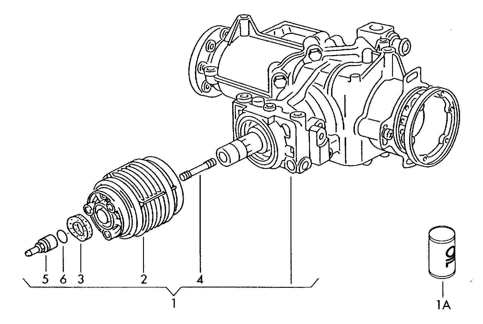AchsantriebVisco-Kupplung hinten - Transporter syncro - trsy