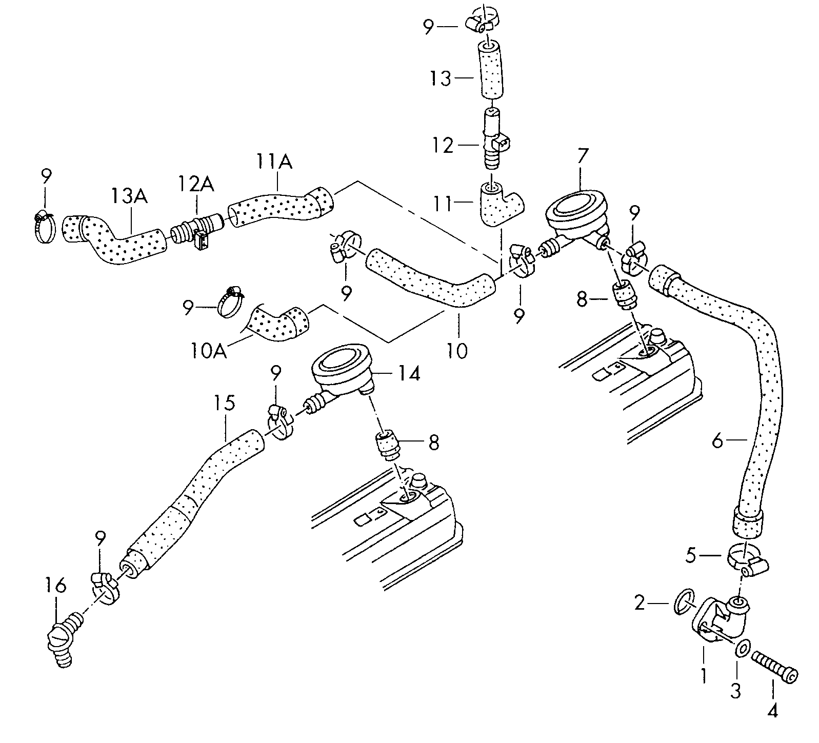 aeration p.<br>couvre-culasse 1,9/2,0l - Transporter - tr