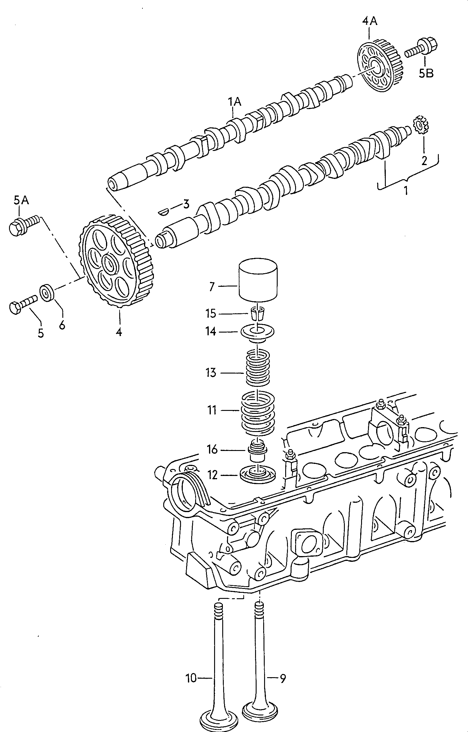 arbol levas, valvulas 2,4l - Diesel-Industrie-Motore - imd