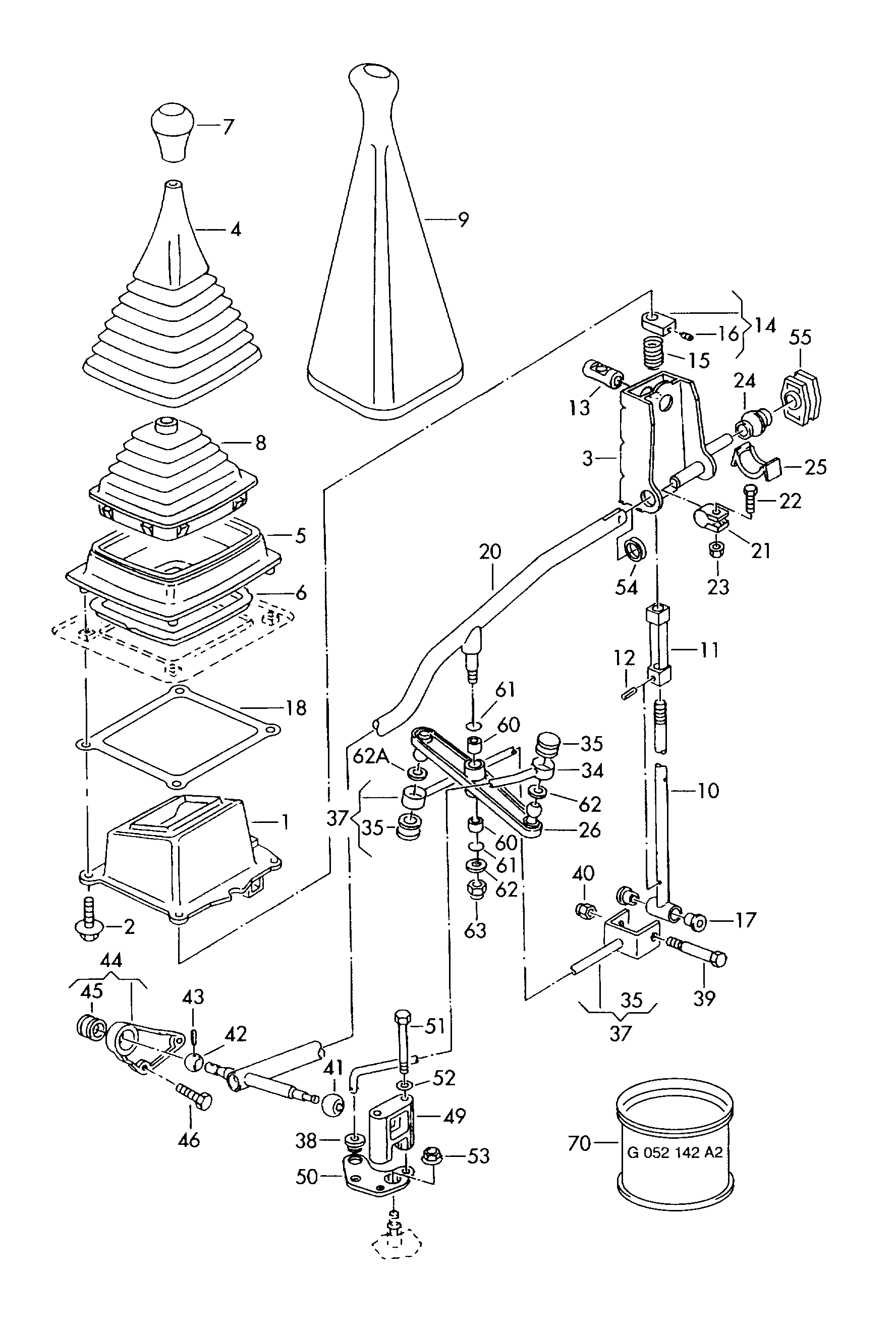Selector mechanism  - Transporter syncro - trsy